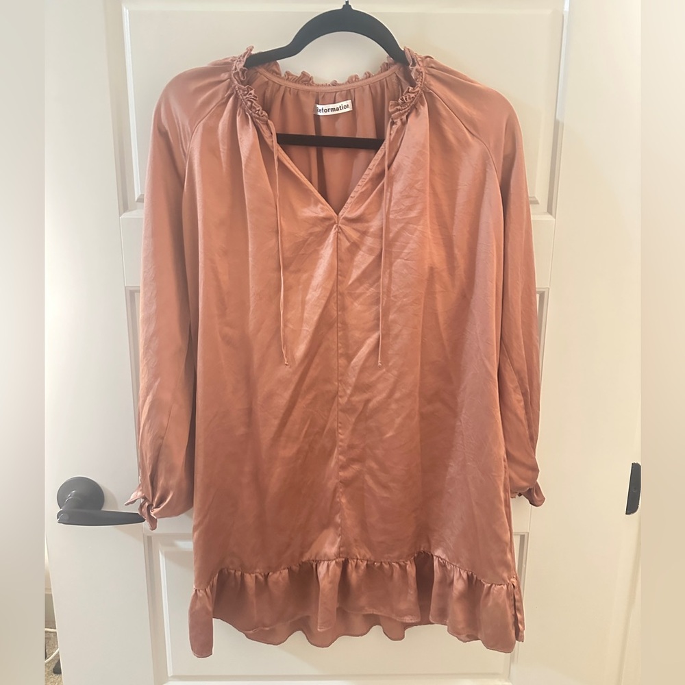 Reformation satin dress
